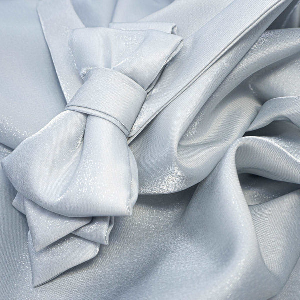 wedding White bow tie,  Grey necktie for groom 