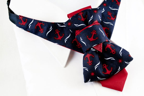 Bow Tie, Tie for wedding suite VERTICAL BOW TIE BY RUTY DESIGN - ANCHOR hopper tie Bow tie, kaklaraištis Žiogas
