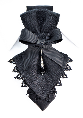 Black tie fow stylish women, Necktie for ger, Gift black tie for elegant women