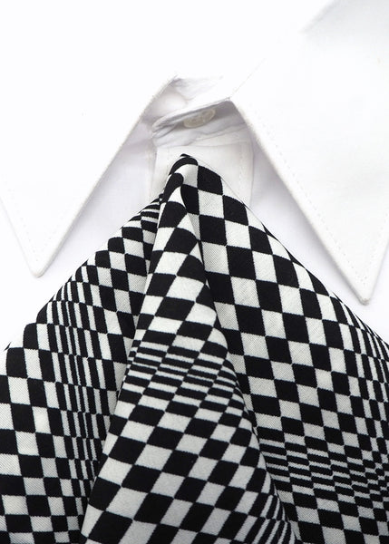 High quality Checkered hopper tie "Chess player"