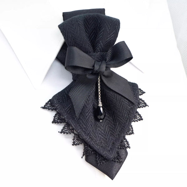 Necktie for women Swallow, Black tie fow stylish women, Necktie for ger, Gift black tie for elegant women