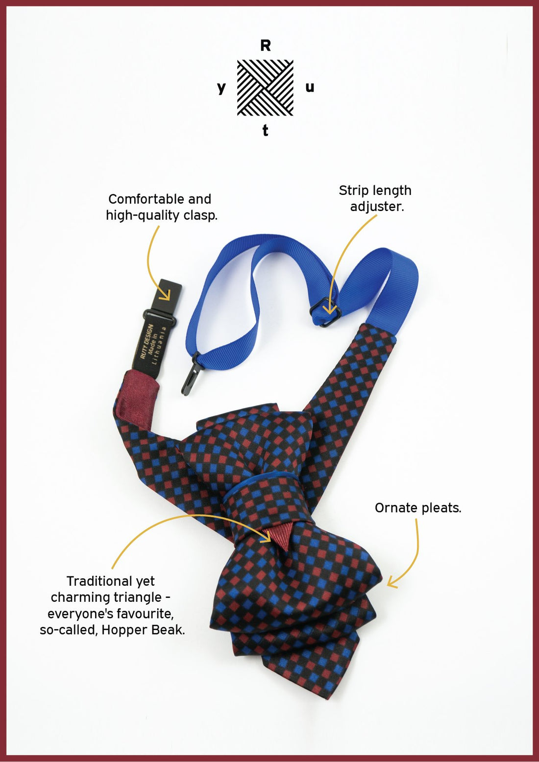 Hopper tie created by Ruty Design