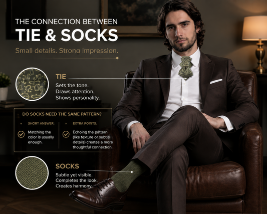 The Art of Matching Ties and Socks: A Small Detail That Makes a Big Difference
