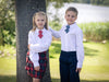 RED CHILDRENS TIE WITH ANCHORS
