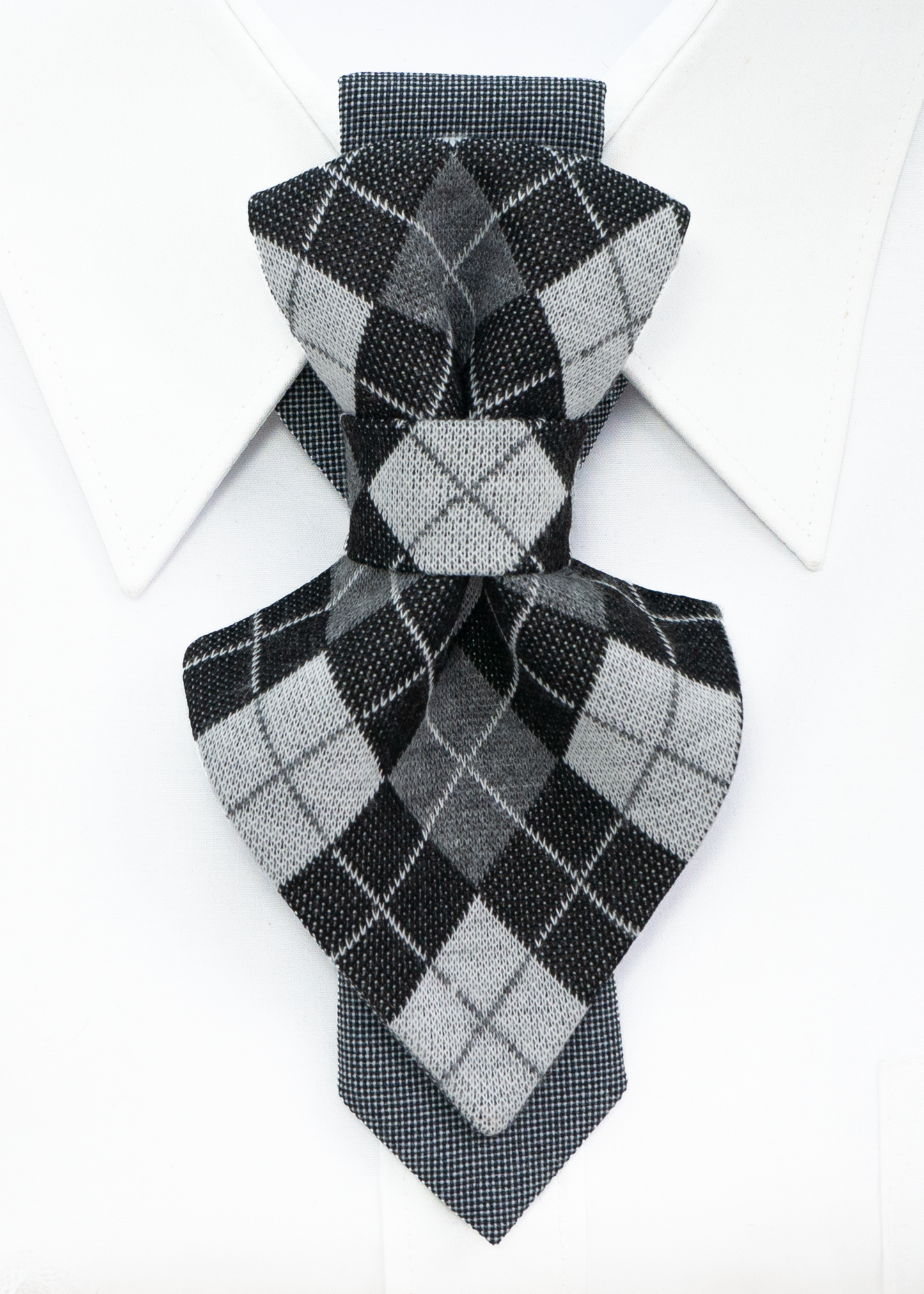 necktie for ladies - reminiscent of the pleated collar decor of the 18th century. A classic ornament of geometric shapes. Neck accessorie for lady, Women's necktie Handmade necktie Premium quality tie Original design tie Black and white necktie Monochrome tie Unique women's accessory Artisan neckwear Designer women's tie Stylish neck accessory Fashionable women's accessory Elegant necktie Contemporary design tie Handcrafted women's tie Custom-made neckwear