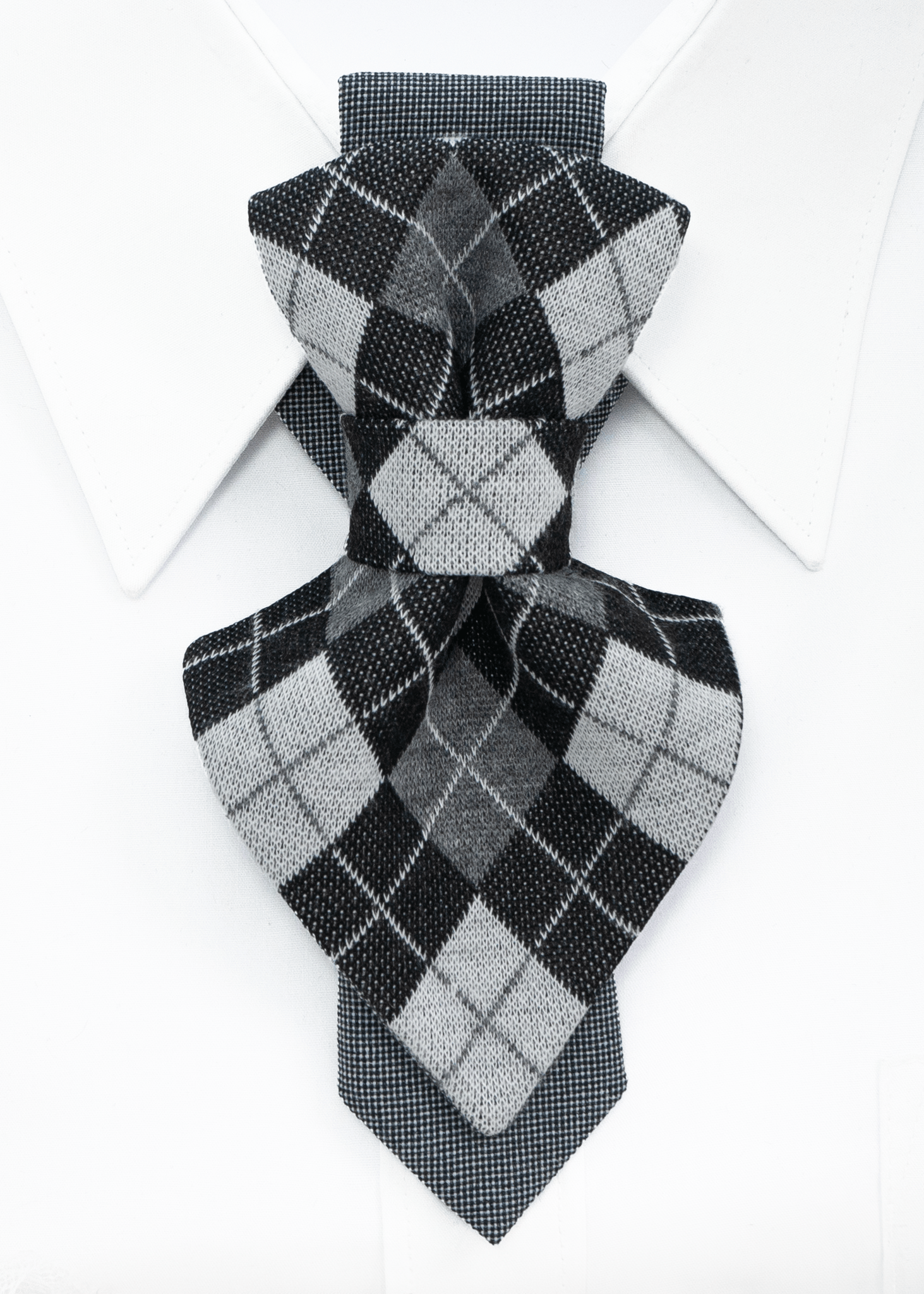 necktie for ladies - reminiscent of the pleated collar decor of the 18th century. A classic ornament of geometric shapes. Neck accessorie for lady, Women's necktie Handmade necktie Premium quality tie Original design tie Black and white necktie Monochrome tie Unique women's accessory Artisan neckwear Designer women's tie Stylish neck accessory Fashionable women's accessory Elegant necktie Contemporary design tie Handcrafted women's tie Custom-made neckwear