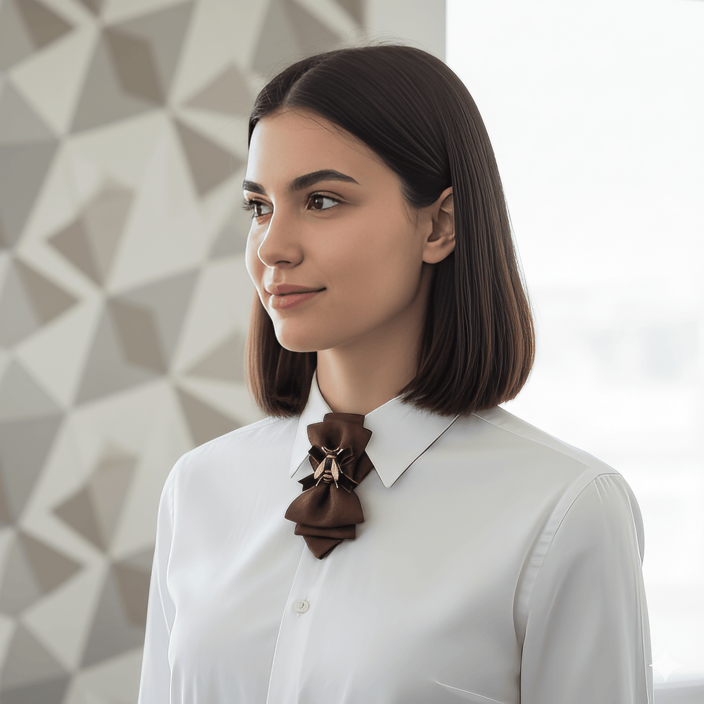 WOMEN'S NECKTIE "CARAMEL HONEY"