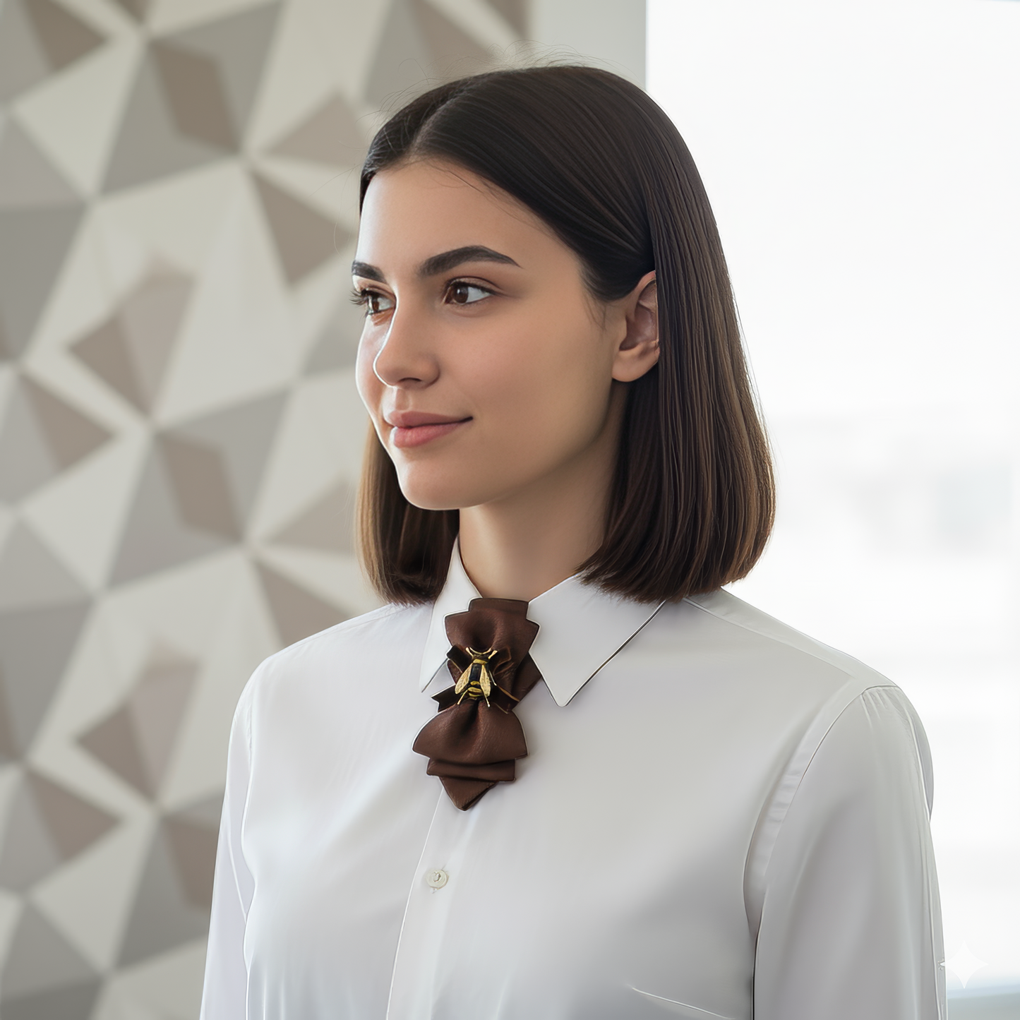 WOMEN'S NECKTIE "CARAMEL HONEY"