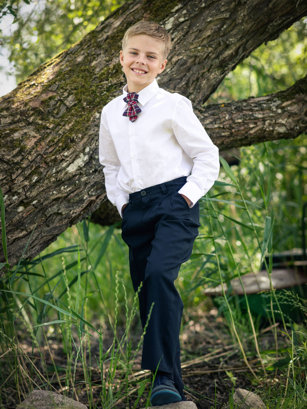 CHILDREN'S CHECKED TIE