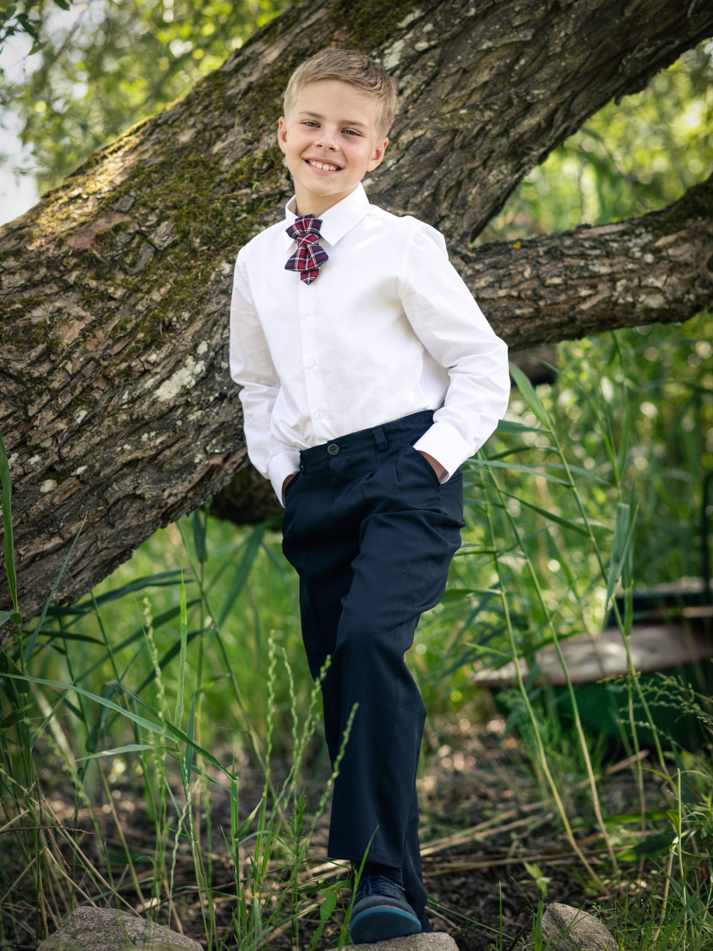 CHILDREN'S CHECKED TIE
