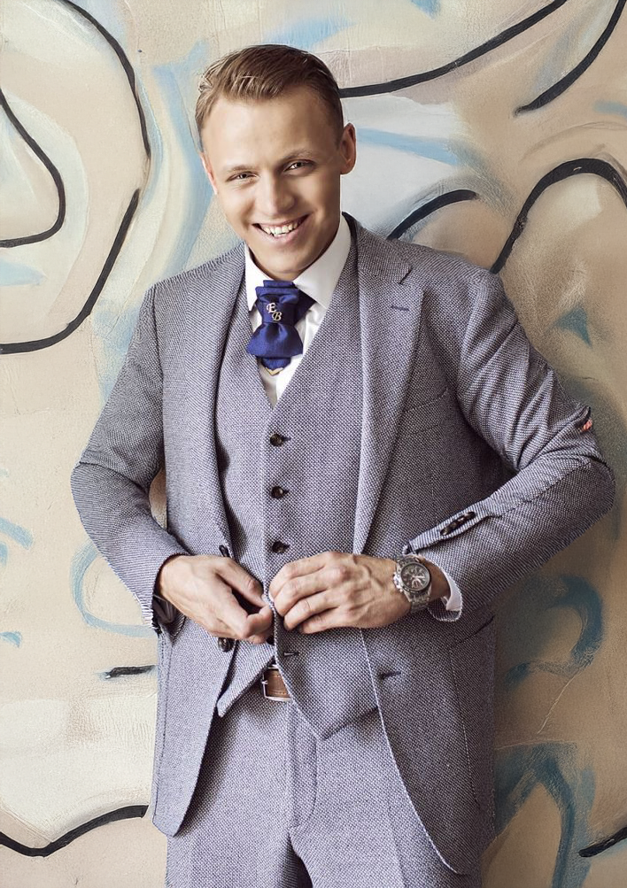 navy blue necktie, handmade wedding tie, elegant bow tie, unique groom accessory, modern neckwear, layered necktie, men's formal tie, performer tie, musician accessory, deep blue tie, minimalist tie, stylish men's accessory, stage outfit, luxury necktie, ruty design tie HOPPER TIE LACONIC