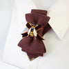 Women's luxury tie
Elegant caramel-colored tie
Chameleon fabric necktie
Brown, burgundy, and gold tie
Handmade women's tie
Textured matte fabric tie
Ribbon and bee embellishment tie
Statement fashion accessory
Unique conversation starter tie
High-quality artisan tie
Refined women's neckwear
Sophisticated tie with bee detail
Warm-toned luxury necktie
Stylish tie for women
Designer handmade necktie