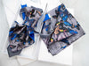 Jabot Blue tie for women, Blue bow tie for ladies Jabot blue tie for women, blue bow tie for ladies, handmade luxury women’s necktie, butterfly jabot tie, gray and blue butterfly pattern tie, artistic women’s neck accessory, statement bow tie for women, sculptural fabric tie accessory, modern jabot necklace tie, elegant women’s tie for weddings, unique designer necktie for women, butterfly print fashion accessory, avant garde women’s tie, luxury handmade tie Lithuania, Rūta Piekurienė design tie, stylish ac