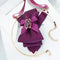 Bow tie for women Purple stylish necktie for ladies Unique women's accessories, Artisan neckwear by Designer Rūta Piekurienė