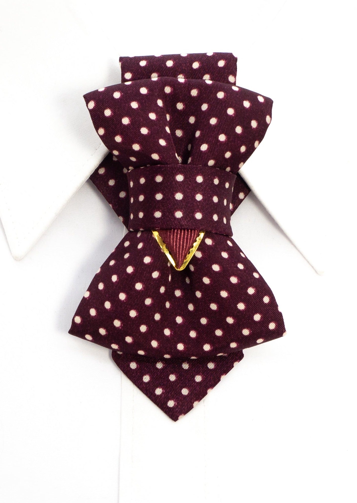 Women's Necktie, Pinup Style, 1950s Fashion, Polka Dot Bow Tie, Handmade Neckwear, Bordeaux Accessory, Rockabilly Style, Gift for Her, Lithuanian Design, Designer Tie, Pre-tied Bow Tie, Retro Accessories, Hopper Tie burgundy polka dot cravat, ascot tie for women, victorian necktie, steampunk neck accessory, layered bow tie, women statement tie, elegant cravat necklace, handmade neck accessory, burgundy necktie, romantic gothic accessory, office fashion tie, unique womens tie, artistic neckwear, polka dot cr