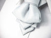 wedding White bow tie,  Grey necktie for groom 