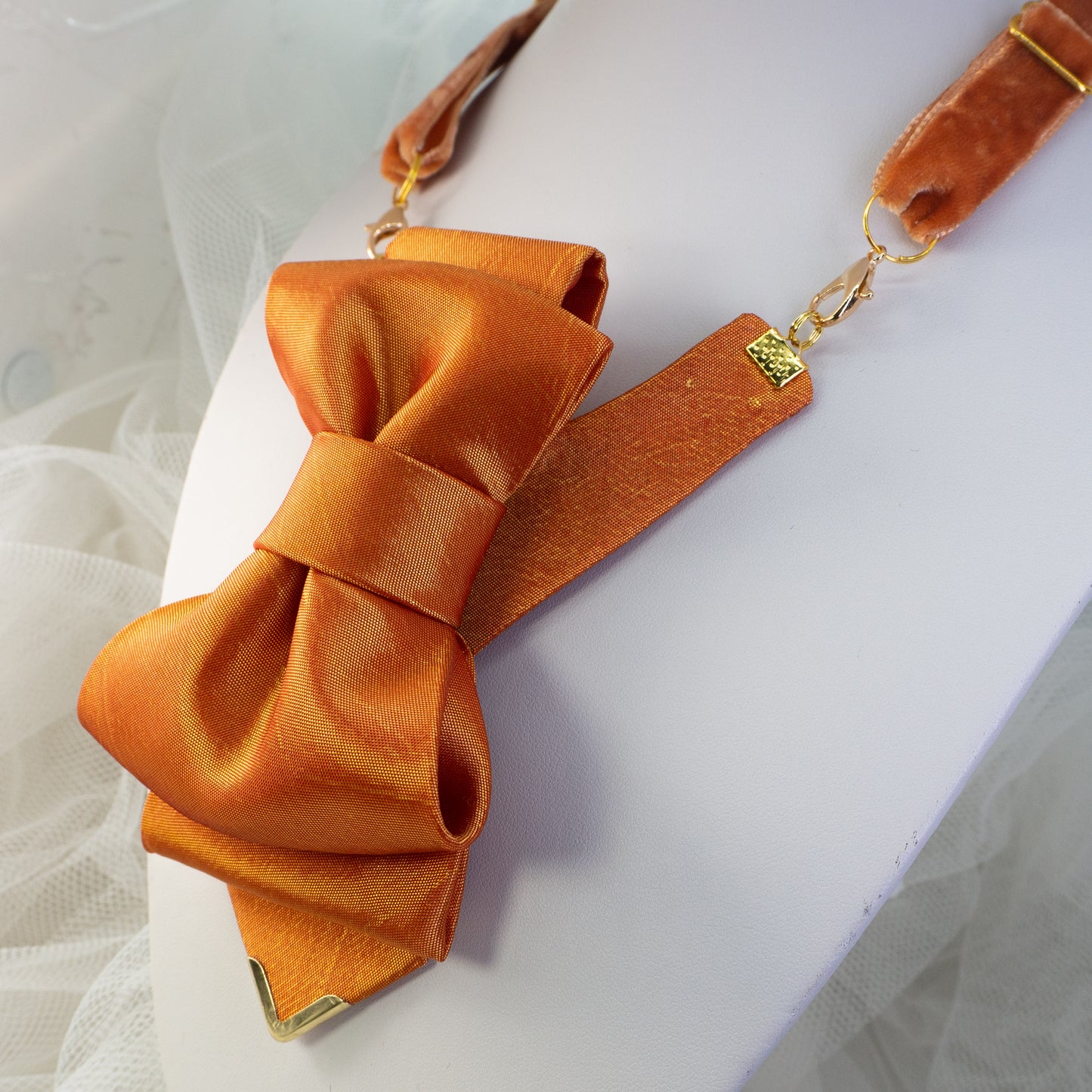 Premium quality tie Original design tie Unique women's accessory Artisan neckwear Designer women's tie Stylish neck accessory Fashionable women's accessory Elegant necktie Contemporary design tie Handcrafted women's tie Custom-made neckwear