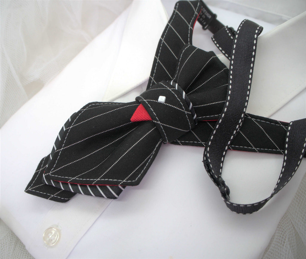 HOPPER TIE ACCORD, HOPPER TIE ACCORD, Bow tie hopper tie, Created by Ruty Design, ties for the couple, Vertical hopper hand made ties, HOPPER TIE ACCORD, harry potter theme wedding tie, unique bow tie, strange bow tie
