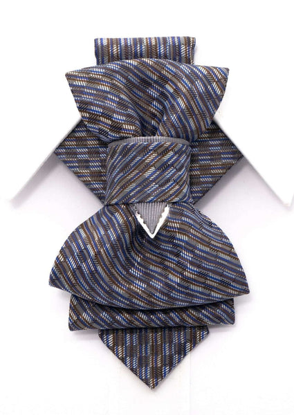 Wedding bow tie for men, hopper tie "foxtrot", unique short necktie