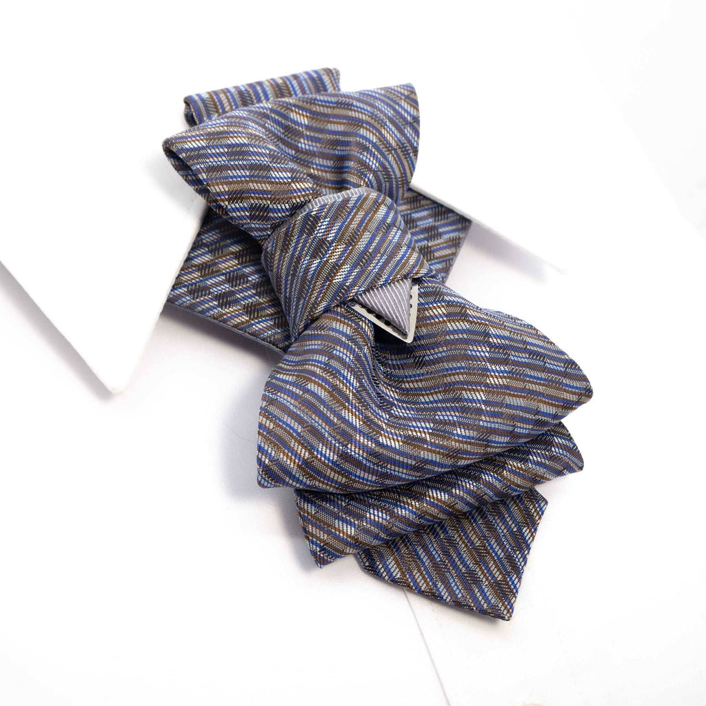 Wedding bow tie for men, hopper tie "foxtrot", unique short necktie