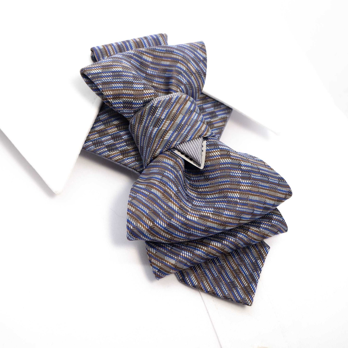 Wedding bow tie for men, hopper tie "foxtrot", unique short necktie