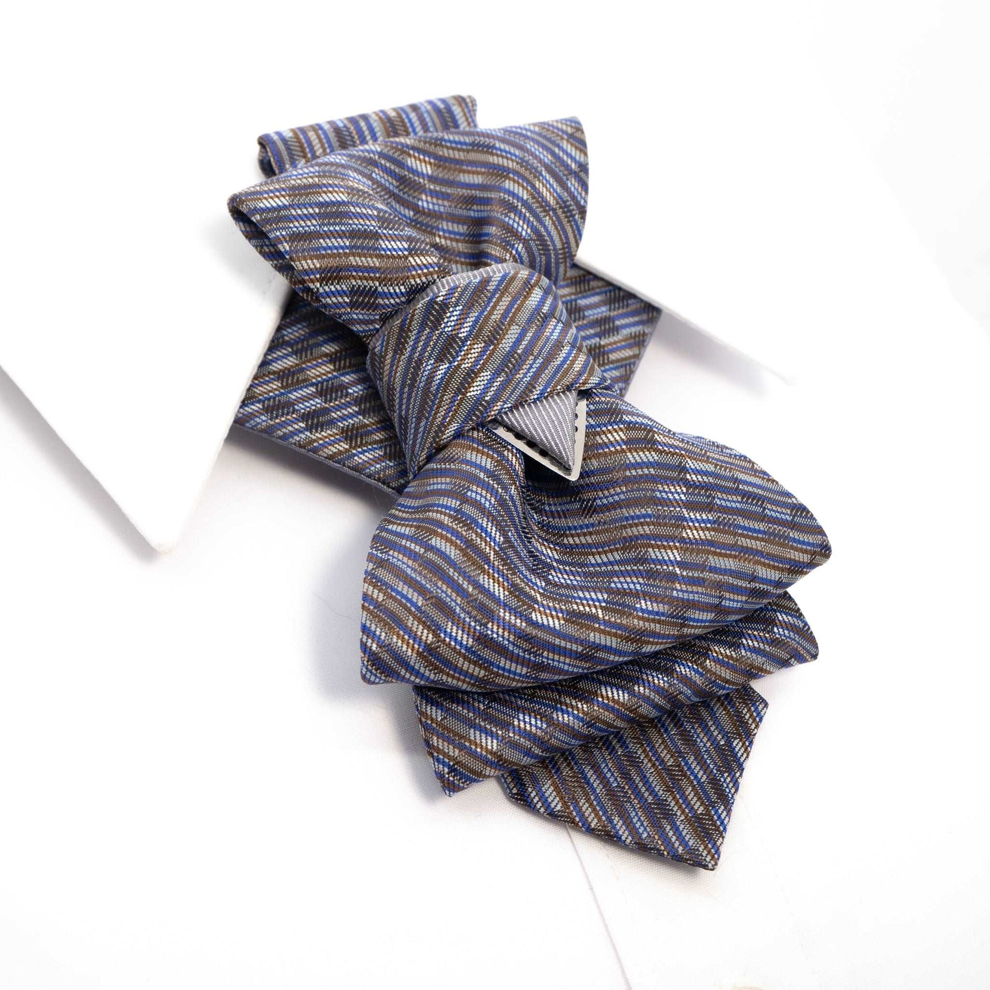 Wedding bow tie for men, hopper tie "foxtrot", unique short necktie