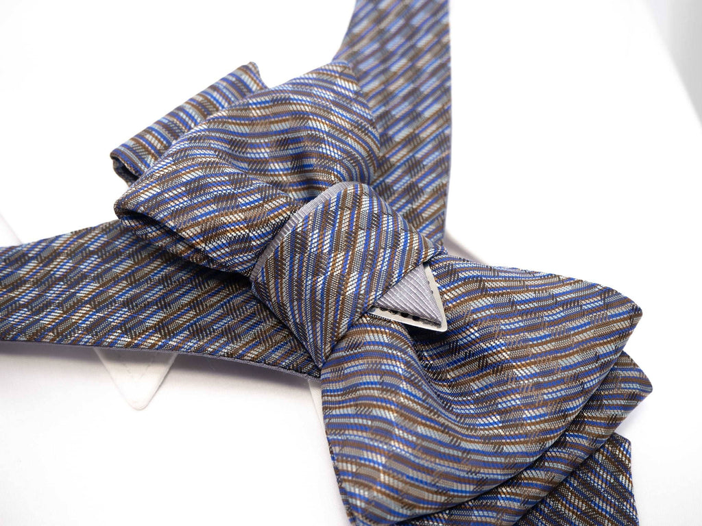Wedding bow tie for men, hopper tie "foxtrot", unique short necktie
