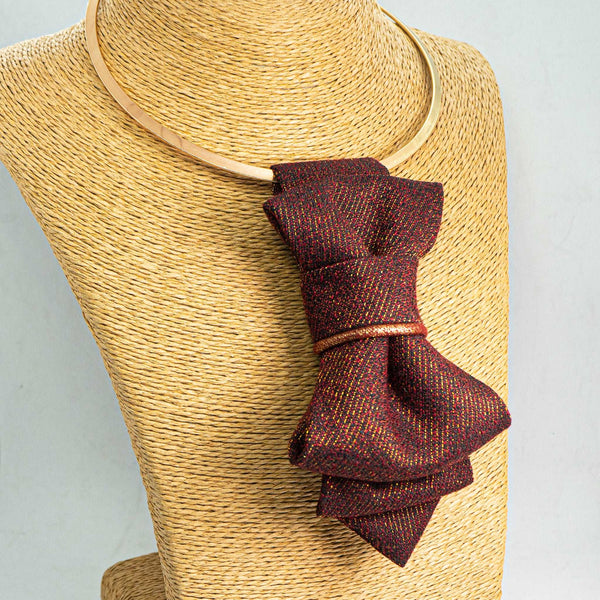  BROWN TIE For women "CARAMEL", Unique necktie for lady