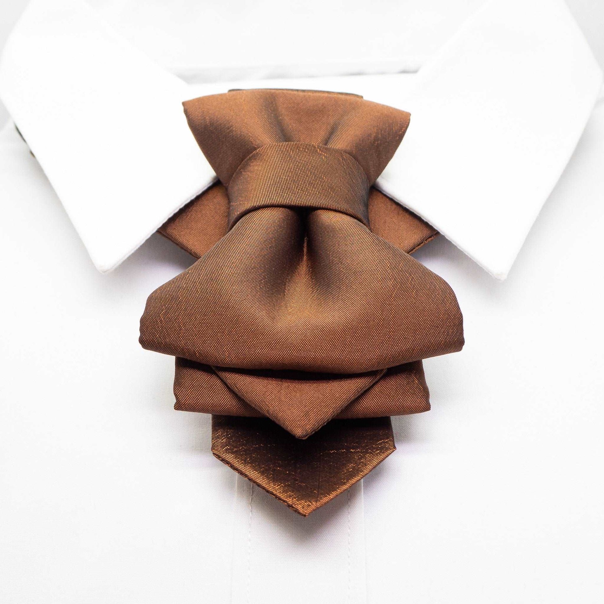 brown wedding bow tie, wedding necktie for men, brown necktie for wedding