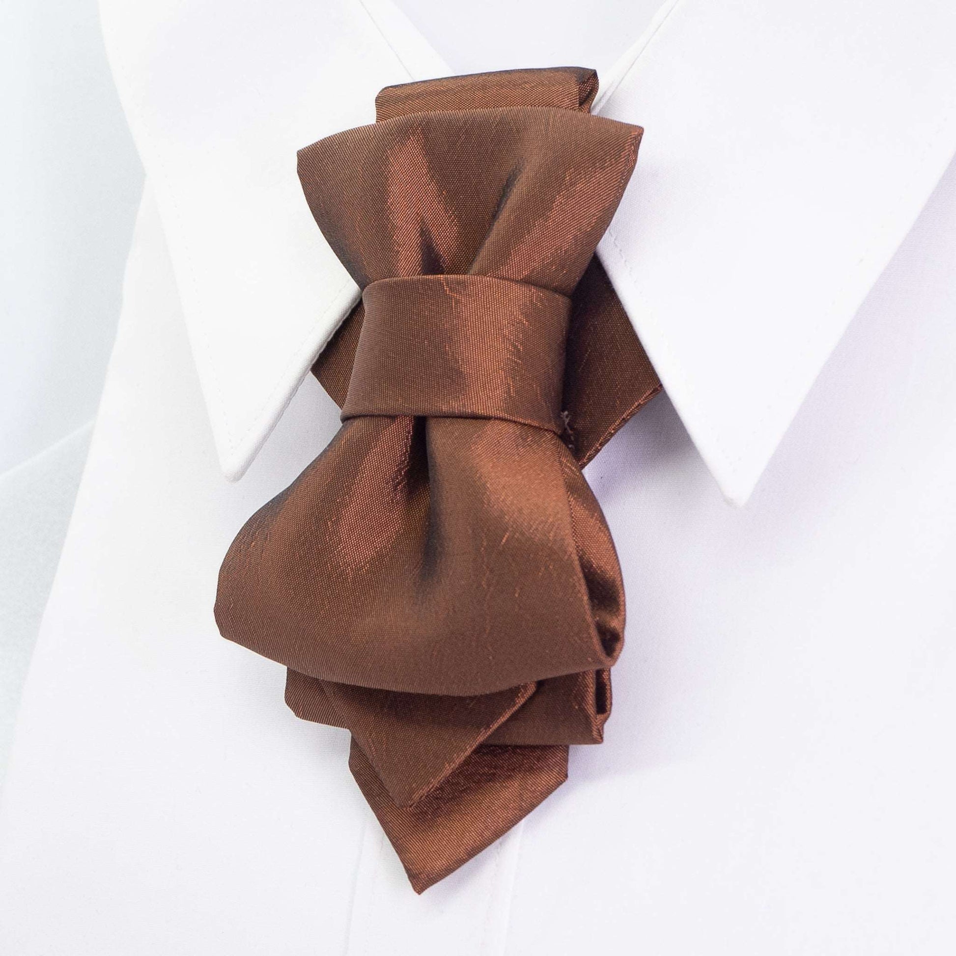brown wedding bow tie, wedding necktie for men, brown necktie for wedding