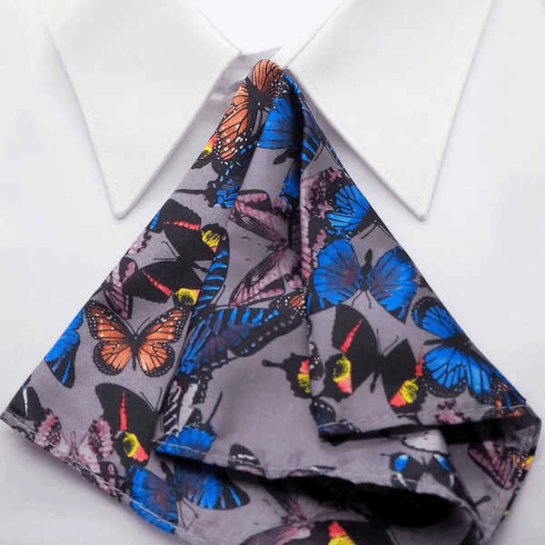 pocket square of hopper tie "butterfly"