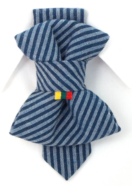 RED AND BLUE CHILDRENS TIE WITH TRICOLOUR FLAG