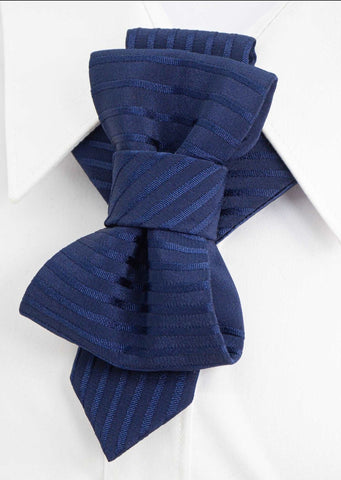 Blue bow tie for wedding, Blue Tie for stylish side view