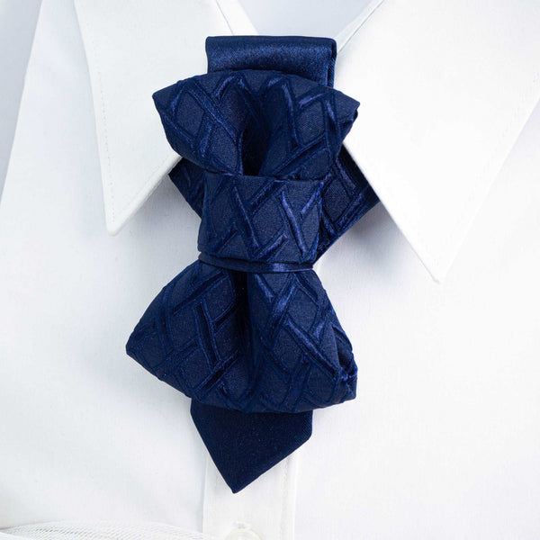 Unique Blue wedding bow tie created by Ruty Design 