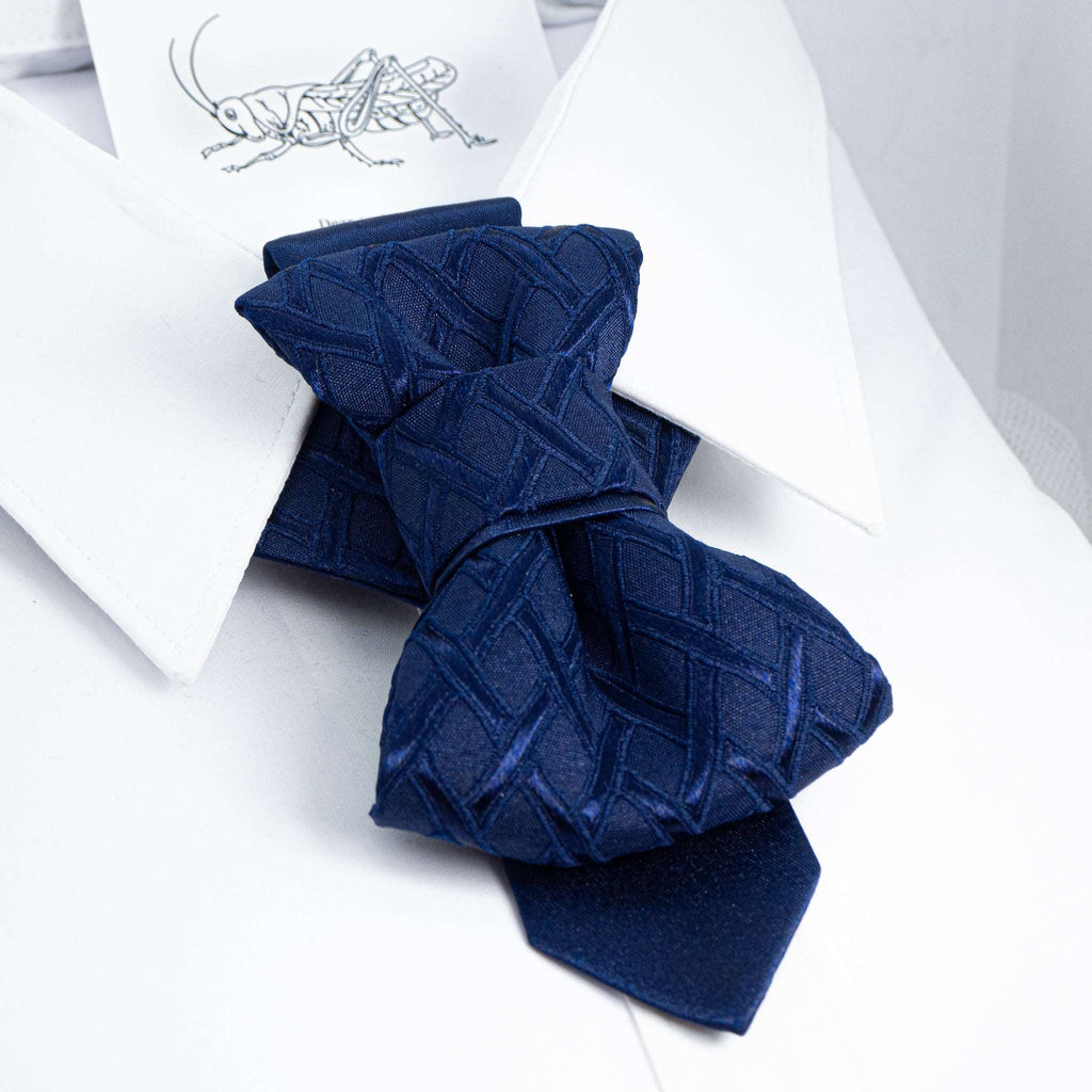 Unique Blue wedding bow tie created by Ruty Design 