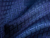 Fabric close up view of Unique Blue wedding bow tie created by Ruty Design 