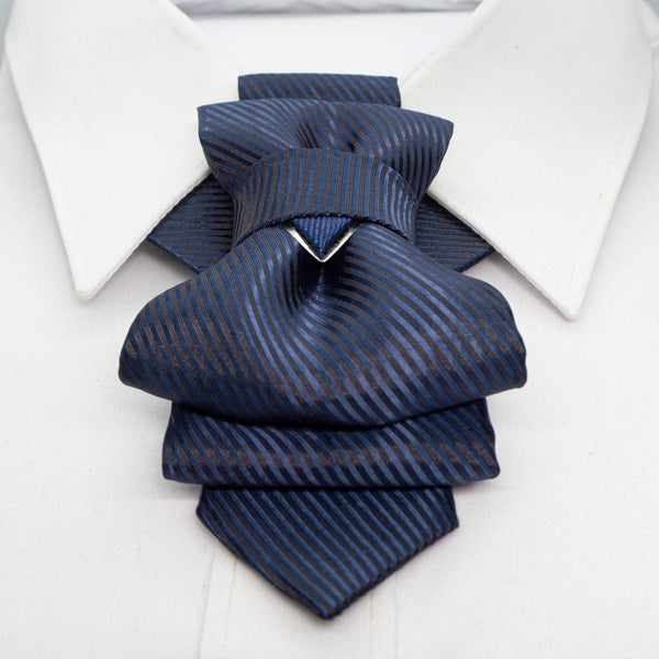Deep blue bow tie, Dark blue necktie, Wedding bow tie for man, unique bow tie