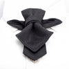 Wedding tie, black wedding tie, Unique design wedding tie, Black bow tie reinvented, hopper tie for wedding, bow tie "vertex", Best tie for wedding, striped necktie