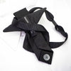 Wedding tie, black wedding tie, Unique design wedding tie, Black bow tie reinvented, hopper tie for wedding, bow tie "vertex", Best tie for wedding