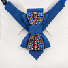 Handmade blue vertical bow tie with unique modern design
Elegant unisex necktie for special occasions, weddings, and concerts
Luxury blue tie inspired by water paths, handmade in Lithuania
Artistic vertical bow tie for musicians, grooms, and fashion lovers
Exclusive European-designed bow tie with an innovative shape
Deep blue modern necktie, perfect for bold and stylish outfits
Unique statement accessory for men and women, handcrafted tie
Sophisticated and contemporary vertical bow tie