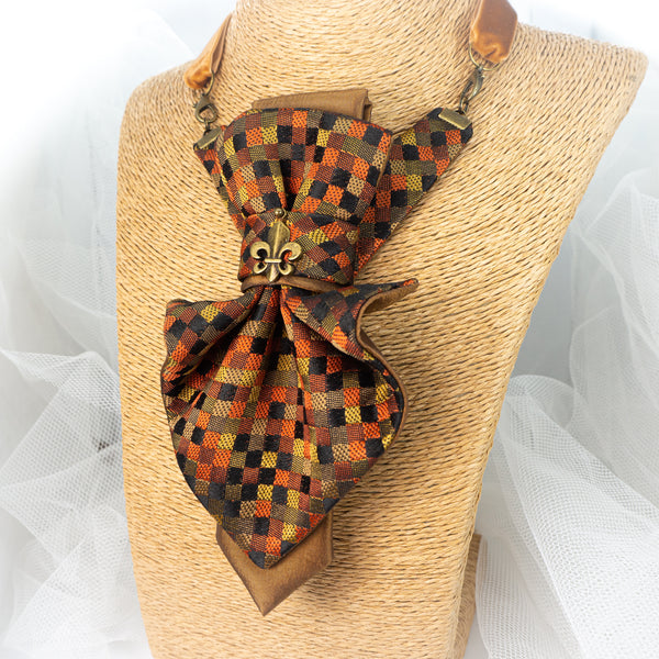 Handmade Luxury Quality Original Design Women's Jabot Tie Crystals Elegant Sophisticated Gift