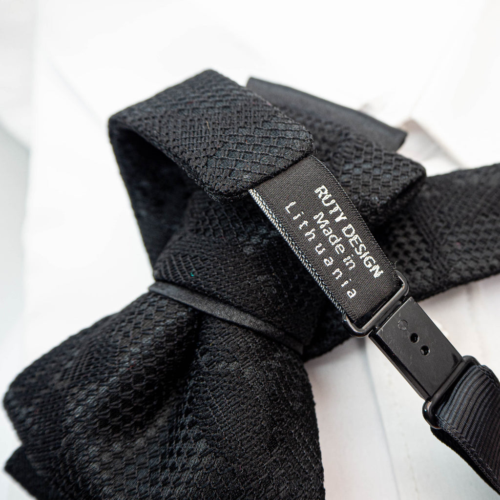 Bow tie, hopper tie, Ruty Design, Vertical hopper hand made a tie, Grooms bow tie, necktie, high-end fashion, Semi-Formal Look With Stylish Men’s Neckwear, Fashion gift for men, Vilnius bow tie, Men's Ties, bow tie for men online, Black bow tie, vertical bow tie, unusual tie for wedding, Wedding Ties for Grooms