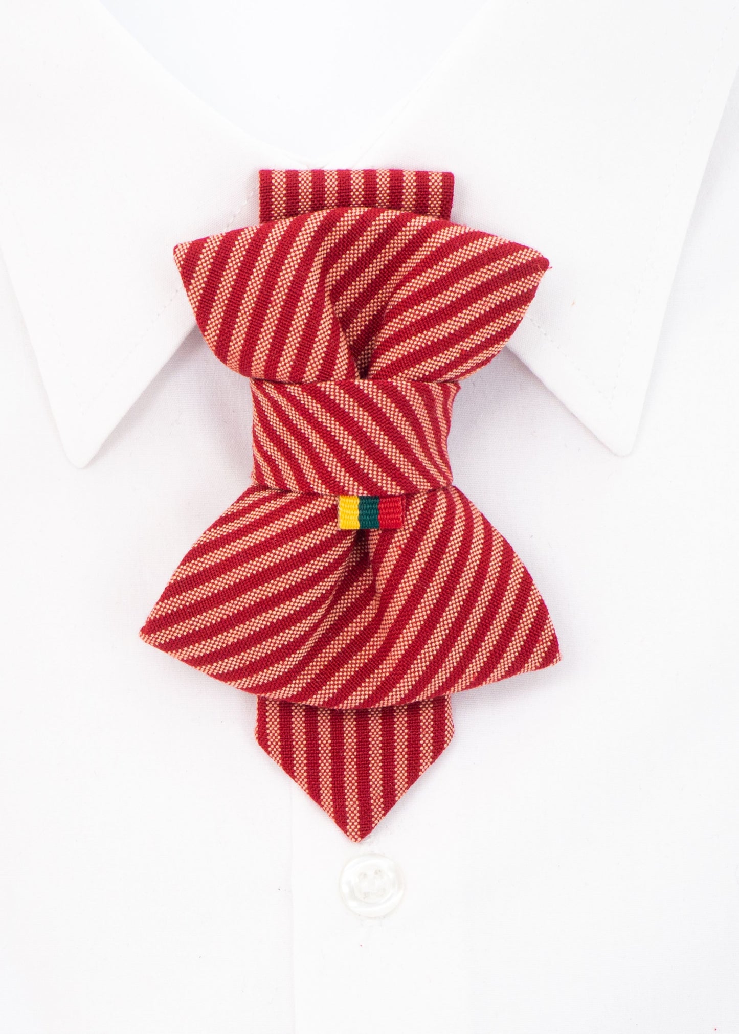 RED AND BLUE CHILDRENS TIE WITH TRICOLOUR FLAG