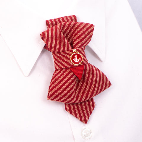 RED CHILDRENS TIE WITH ANCHORS