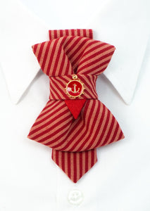 red children's tie with anchors