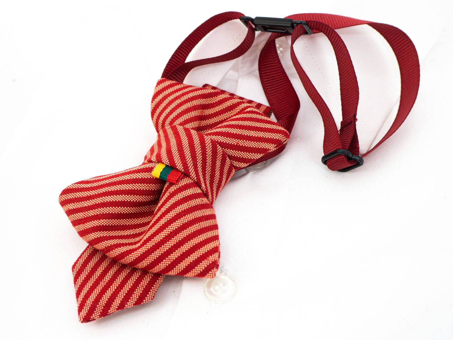 RED AND BLUE CHILDRENS TIE WITH TRICOLOUR FLAG