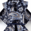 handmade luxury wedding necktie, vertical bow tie, paisley pattern tie, navy blue tie, beige blue paisley tie, groom accessory, unique mens tie, formal event tie, elegant neckwear, satin bow tie, modern classic tie, handmade bow tie, groomsmen gift, luxury tie for wedding, patterned vertical bow, navy paisley necktie, sophisticated menswear, unique wedding tie, stylish bow tie, formal mens accessory, refined tie for groom HOPPER TIE ORIENTAL TALE II