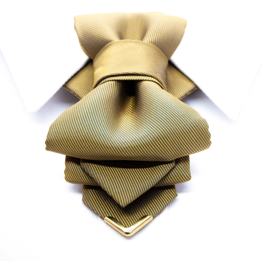 hand made wedding yellow bow tie, Hopper tie BRASS ORIGAMI, Wedding necktie fro groom, Vertical bow tie for wedding, kitokia peteliškė, vestuvinis kaklaraištis, varlytė vestuvėms
