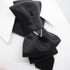 Black wedding bow tie, Unique design wedding tie, wedding tie for groom, Bow tie for groom