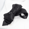 Black wedding bow tie, Unique design wedding tie, wedding tie for groom, Bow tie for groom
